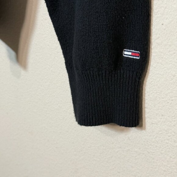 Tommy Hilfiger Cardigan Stripe Graphic Tommy Jeans Man Black White M - Picture 3 of 9